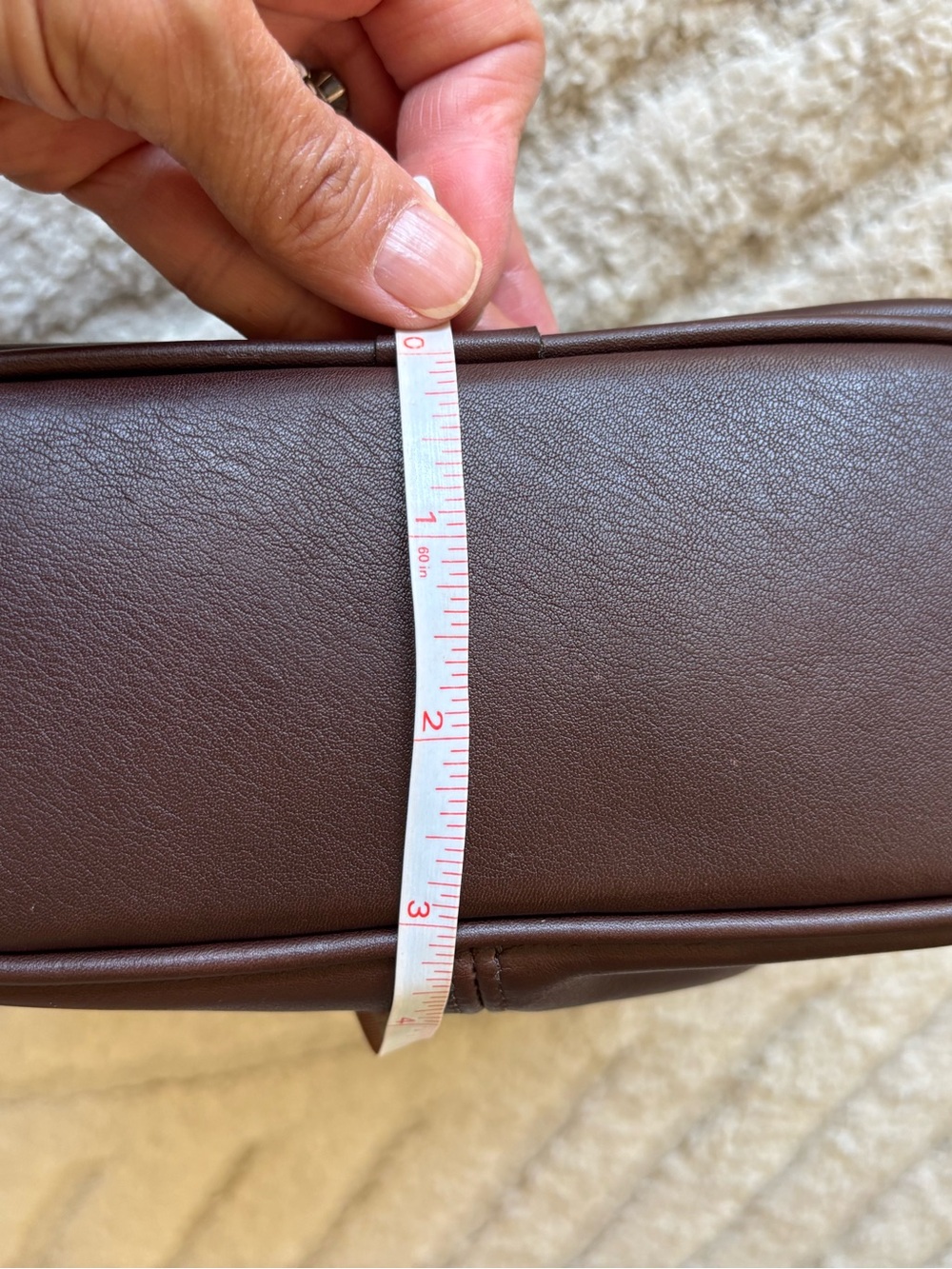 Coach Dark Brown Leather Shoulder Bag with Gold Hardware - Picture 10 of 13